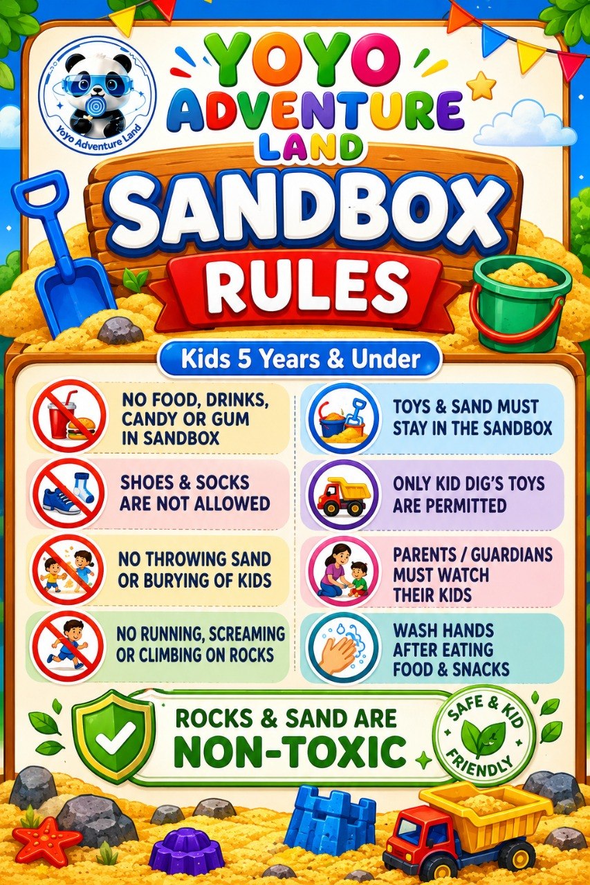 Sandbox Rules safety poster
